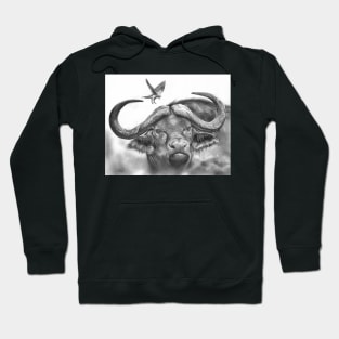 Warrior - Cape buffalo portrait Hoodie